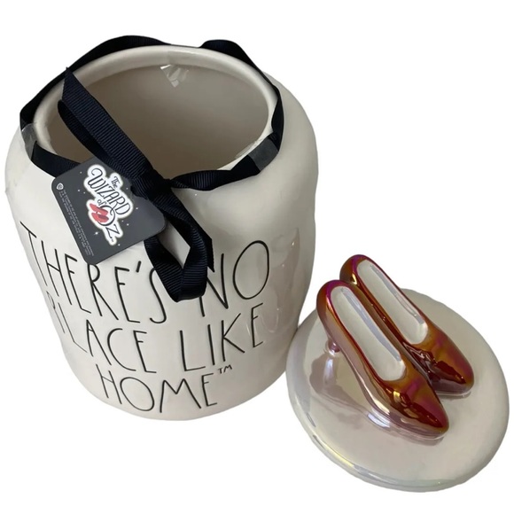 Rae Dunn THERE'S NO PLACE LIKE HOME Large Canister Wizard Of Oz Wicked New 2022 - Picture 5 of 8